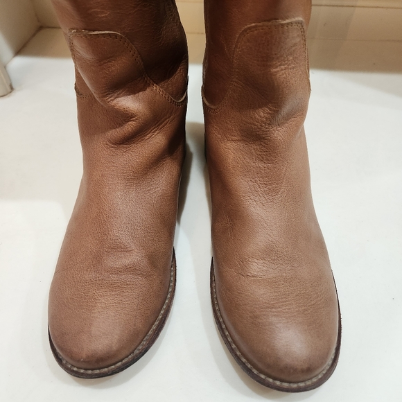 Frye 'Paige' Tall Riding Boots 100% Leather Sz 6 Brown - Picture 9 of 14